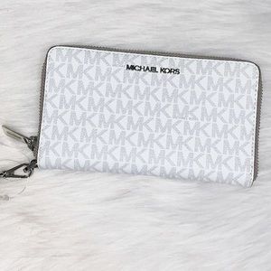Michael Kors Bright White Wristlet